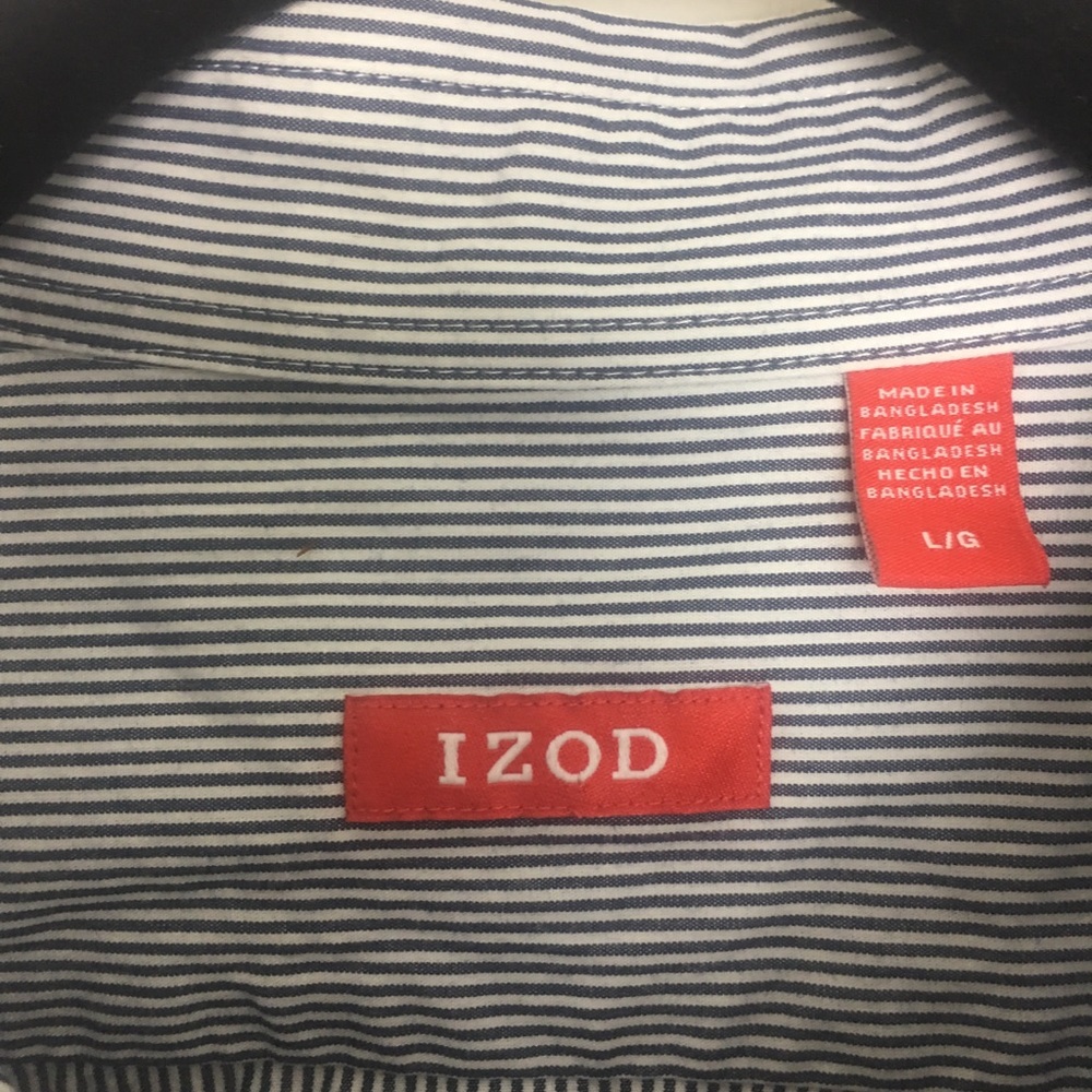 IZOD DRESS SHIRT Large - Picture 2 of 2